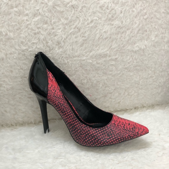 G by Guess pink black animal print heels - Picture 6 of 11